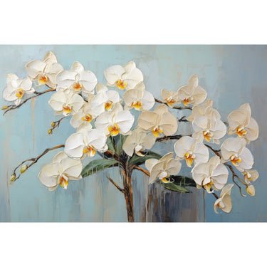Canvas of Orchids in Acrylic